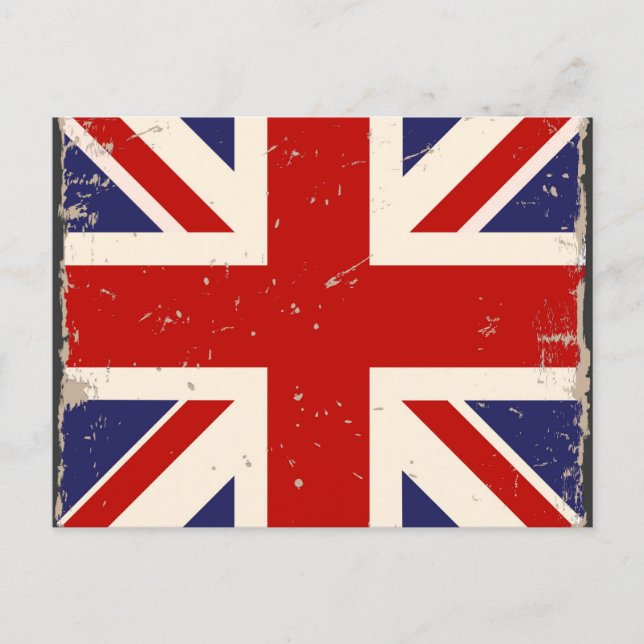 Vintage British Flag Postcard (Front)