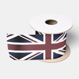 Vintage British Flag & United Kingdom /sports UK Satin Ribbon