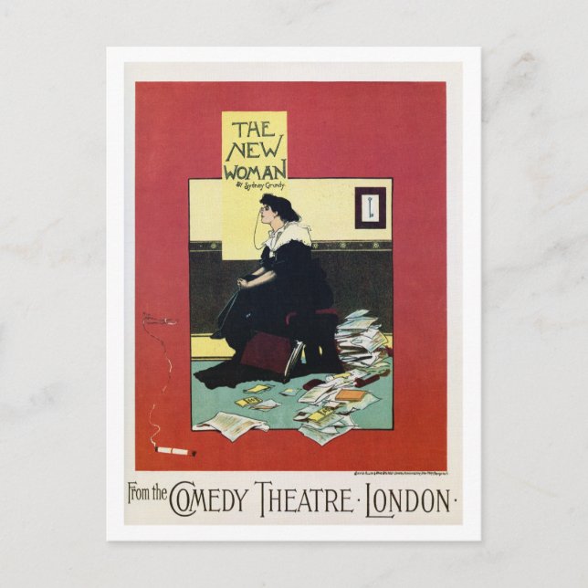Vintage British London theatre play advert Postcard (Front)