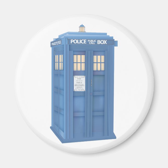 Vintage British Police Callbox Magnet (Front)