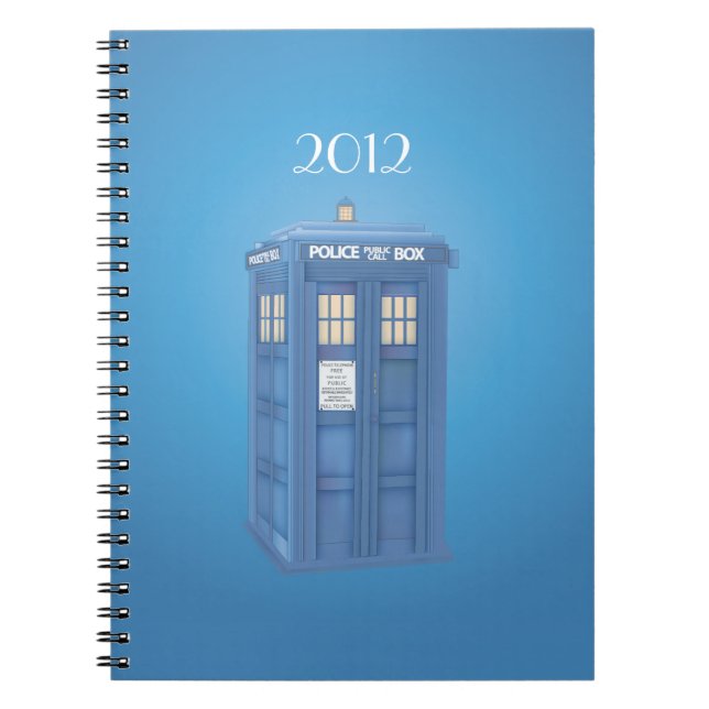 Vintage British Police Callbox Notebook (Front)