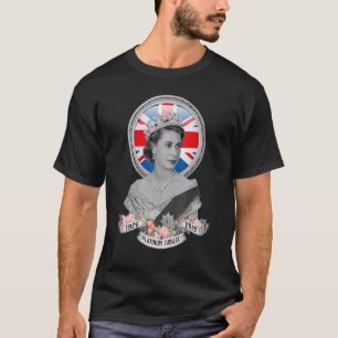Vintage British Queen United Kingdom Flag 1 T-Shirt