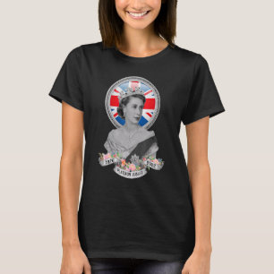 Vintage British Queen United Kingdom Flag 1 T-Shirt