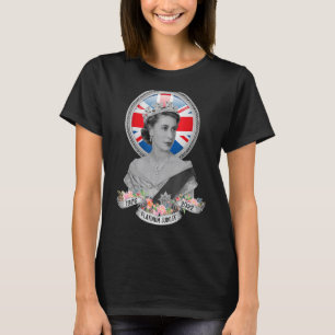 Vintage British Queen United Kingdom Flag 1 T-Shirt