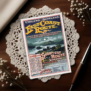 Vintage British Rail Network Route Advertising Postcard