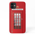 Vintage British Red Telephone Box Custom Monogram