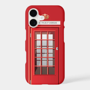 Vintage British Red Telephone Box Custom Name