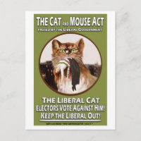Vintage British Suffragette Cat and Mouse Act