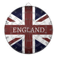 Vintage British Union Jack flag custom dartboard
