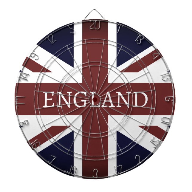 Vintage British Union Jack flag custom dartboard (Front)