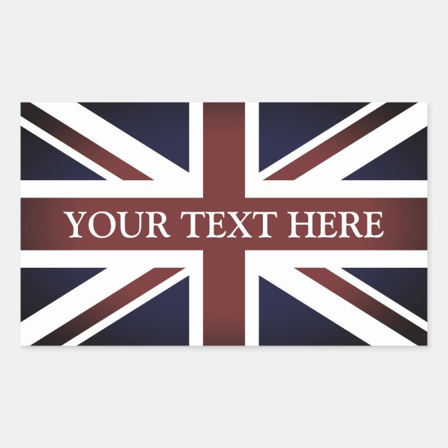 Vintage British Union Jack flag stickers (Front)