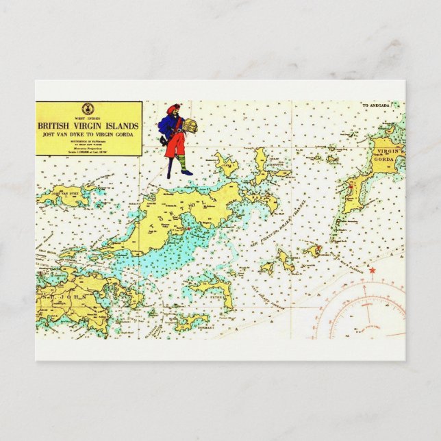 Vintage British Virgin Islands Postcard (Front)