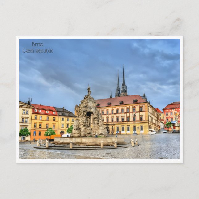 vintage Brno Czech Republic République tchèque Postcard (Front)