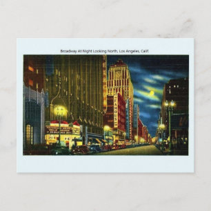 Vintage Broadway Los Angeles California Postcard
