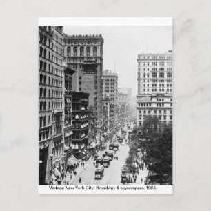 Vintage Broadway, New York City 1904, Postcard