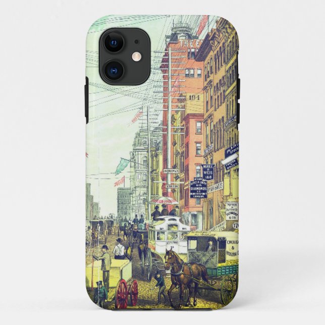 Vintage Broadway, NYC (1880s) Case-Mate iPhone Case (Back)