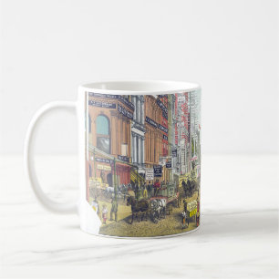 Vintage Broadway, NYC (1880s) Coffee Mug