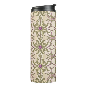 Vintage Brocade Jewel Pattern Tumbler