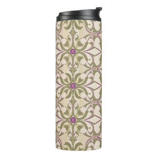 Vintage Brocade Jewel Pattern Tumbler