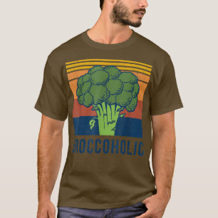 Vintage Broccoli For Men Women Broccoholic Vegan V T-Shirt