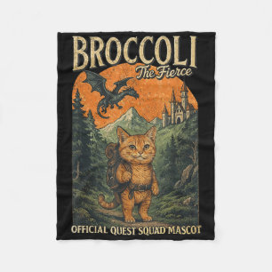 Vintage Broccoli The Fierce Quest Squad Fourth Win Fleece Blanket