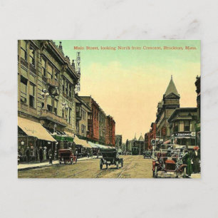 Vintage Brockton, Massachusetts Postcard