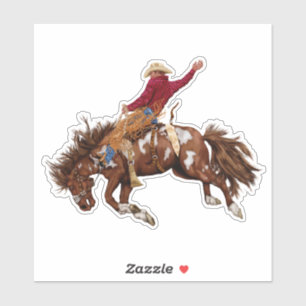 Vintage bronco rider