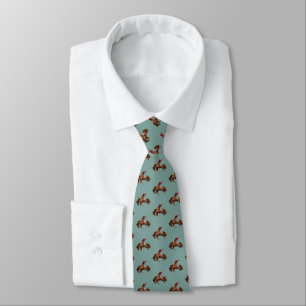 Vintage bronco rider tie