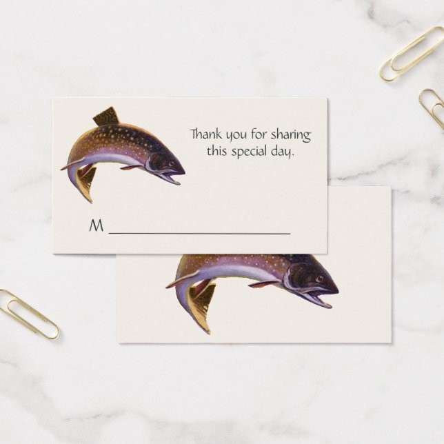 Vintage Brook Trout Fish, Sports Fishing Fisherman (Office)