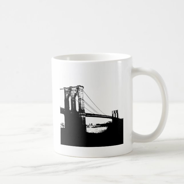Vintage Brooklyn Bridge Coffee Mug (Right)