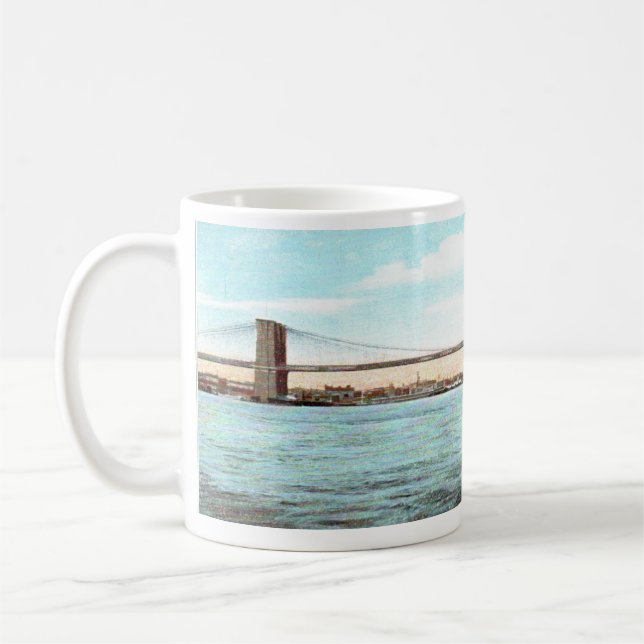 Vintage Brooklyn Bridge Mug (Left)