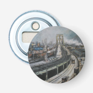 Vintage Brooklyn Bridge New York City cityscape Bottle Opener