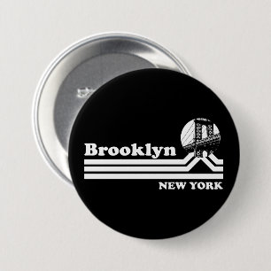 Vintage Brooklyn New York 7.5 Cm Round Badge