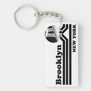 Vintage Brooklyn New York Key Ring