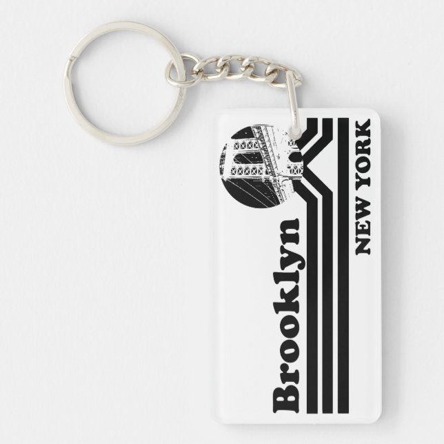 Vintage Brooklyn New York Key Ring (Front)