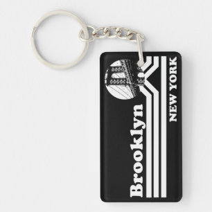 Vintage Brooklyn New York Key Ring