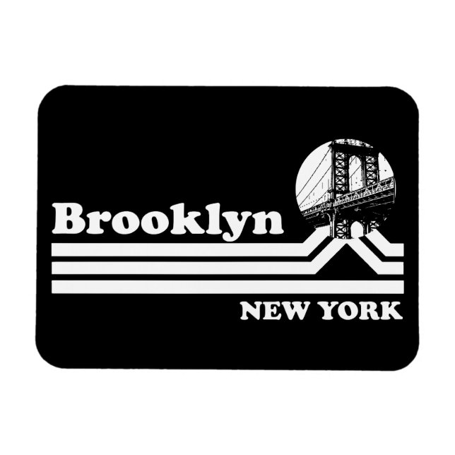 Vintage Brooklyn New York Magnet (Horizontal)