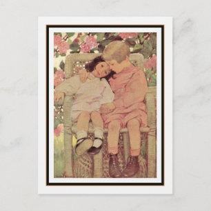 Vintage Brother and Sister by Jessie Willcox Smith Postcard