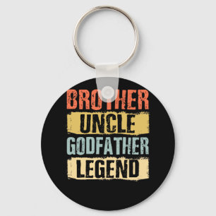 Vintage Brother Uncle Godfather Legend Key Ring