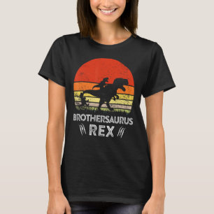 Vintage Brothersaurus Rex Dinosaur Matching Family T-Shirt