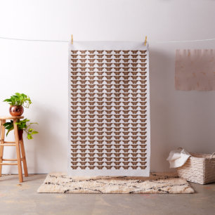 Vintage Brown Butterfly Fabric