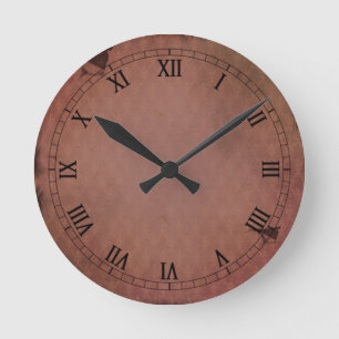 Vintage Brown Clock Elegant Antique-Style