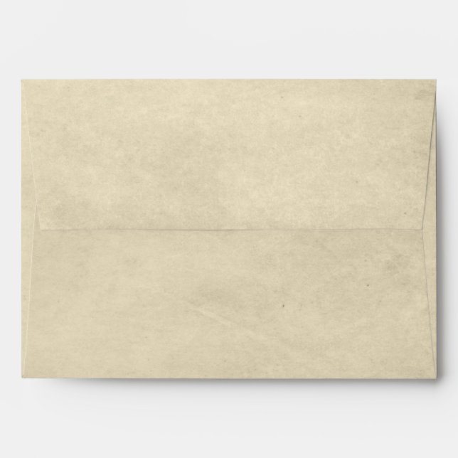 Vintage Brown Craft Paper Envelope (Back (Top Flap))
