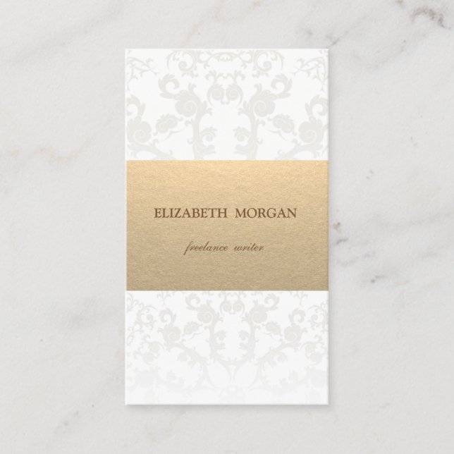 Vintage Brown Kraft Paper Business Card (Front)