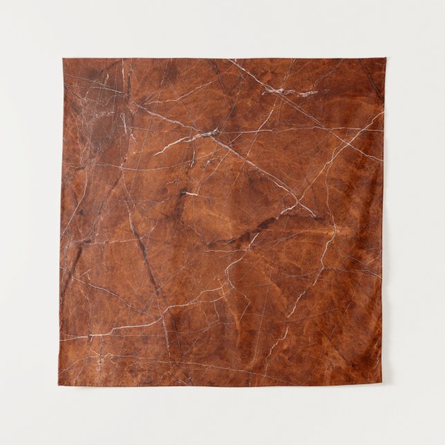 Vintage brown marble texture tapestry (Front)