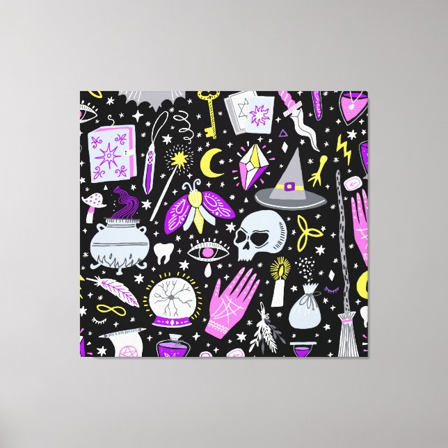 Vintage brown-orange tartan plaid. canvas print (Front)