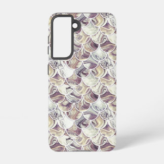 Vintage brown scales samsung galaxy case