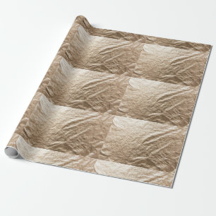 Vintage brown shades crumpled paper wrapping paper