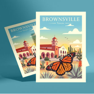 Vintage Brownsville Texas Postcard