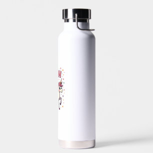 Vintage Bruh I'm 8 Unicorn Birthday Party Cute Ret Water Bottle
